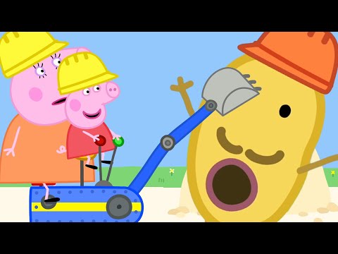 Pepp Pig lernt, mit Baggern Spaß zu haben | Peppa-Wutz Volle Episoden 🦖 Cartoons Für Kinder