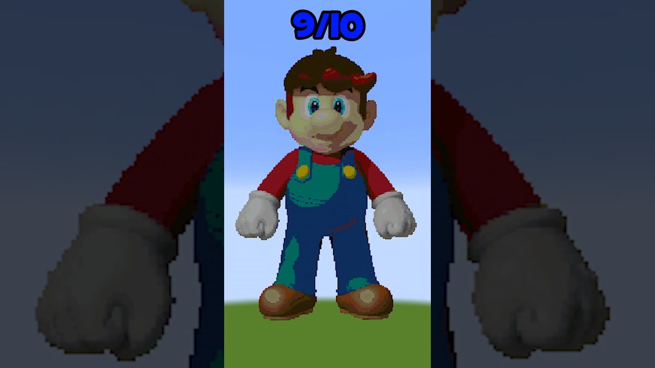 RATE THESE MARIO PIXEL ARTS FROM 1 TO 99999! 😁😇🤔#shorts