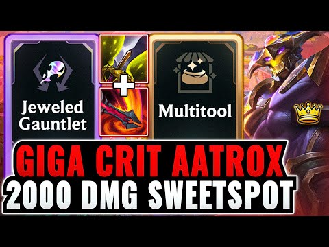 Double-Critting Sweetspots: Jeweled Gauntlet Aatrox Giga-Highroll | League Arena Gameplay