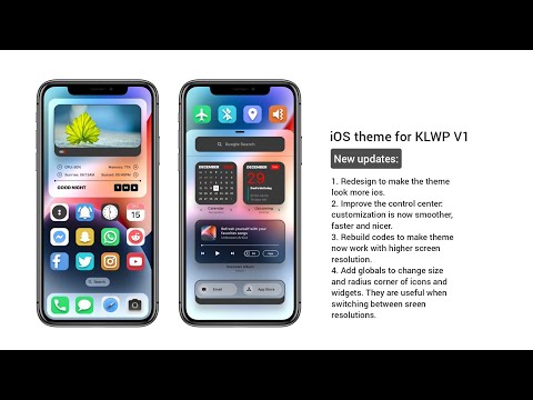 iOS Theme for KLWP video