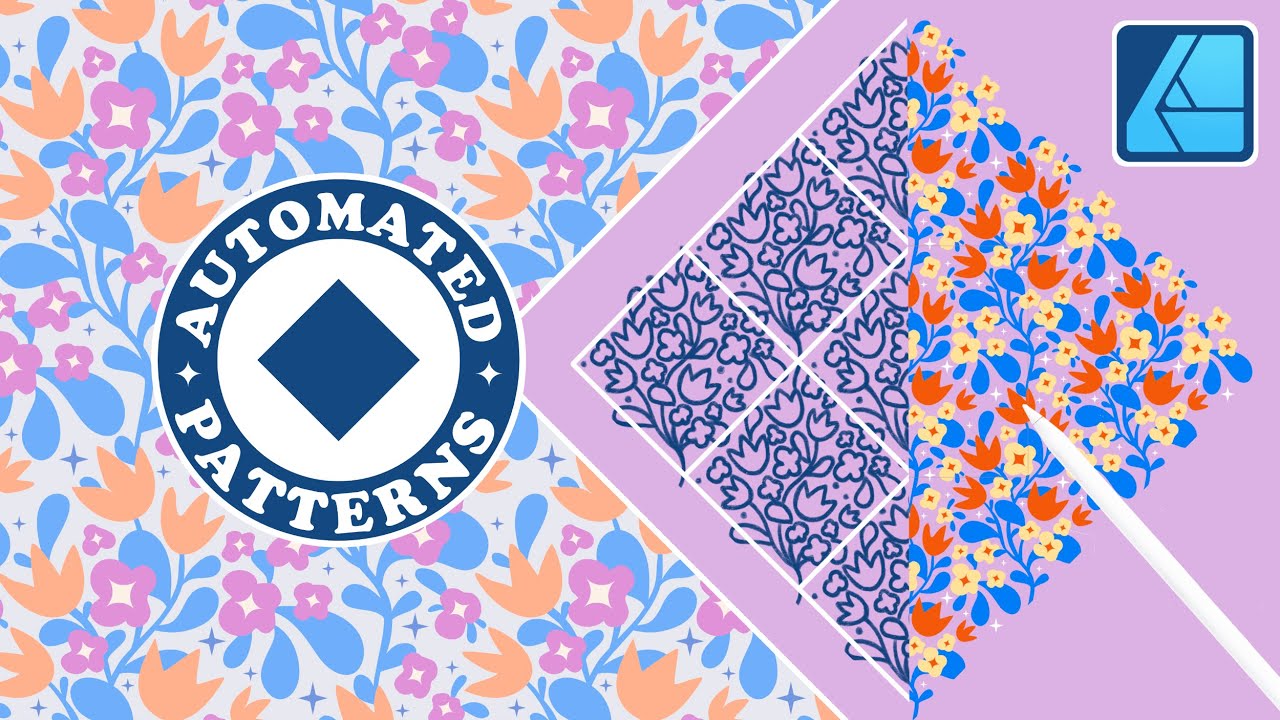 COURSE TRAILER: Automate Your Patterns! Diamond Repeat in Affinity Designer
