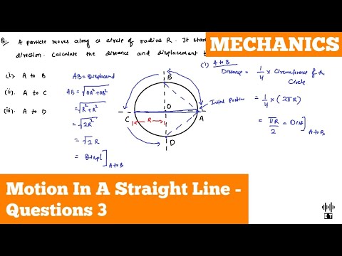 Uniform Motion In A Straight Line Basic Concepts Mechanics