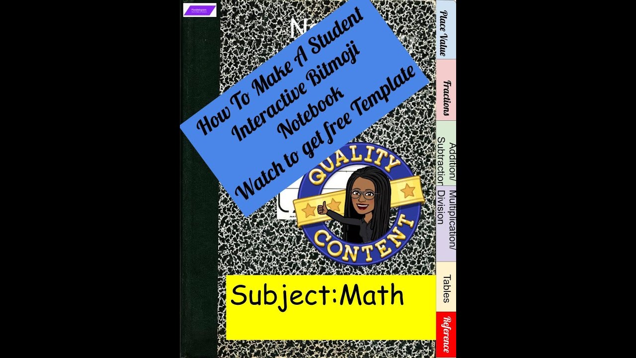 Digital Interactive Bitmoji Student Notebook with Free Template Offer