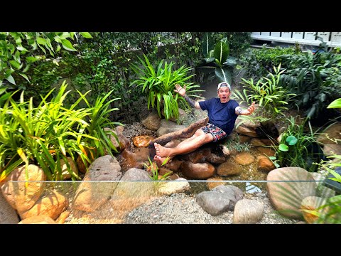 72H POUR CREER UNE RIVIÈRE TROPICALE DANS MON JARDIN !  ( j’ai failli abandonner ) -TOOPET