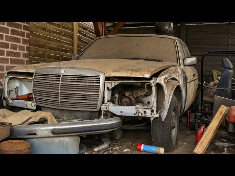 First Start After 25 Years – Mercedes W123 200D Comes Back to Life