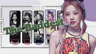(G)I-DLE (ai) &#39;The Baddest&#39; (original song by K/DA) (with line distribution)