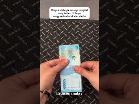 Kamu bisa ikat uang 1 juta tanpa karet atau staples! Cek tipsnya yang simpel dan praktis. 💵✨