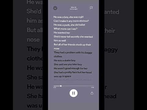 Sk8er Boi || Avril Lavigne #spedup #skater