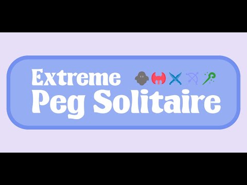Extreme Peg Solitaire