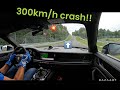 Porsche GT2 Rs MR Crash Into A Caterham On The NURBURGRING Fastest Section