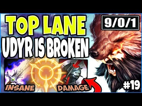 TOP LANE UDYR IS ABSOLUTELY BROKEN 🔥 BEST TOP UDYR SEASON 9 BUILD BY FAR 🔥 Bronze to Diamond Ep #19