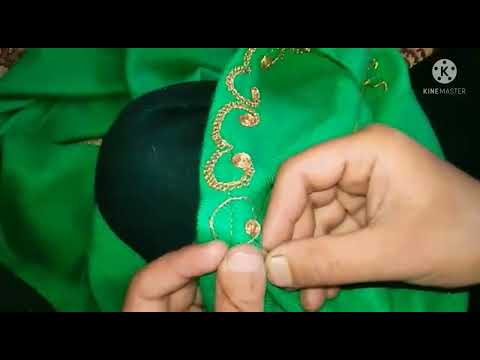 Easy Embroidery work hand work kadaye flowers art workby #AttikaStitchingideas