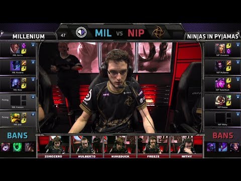 Millenium vs Ninjas in Pyjamas Game 3 | S4 EU LCS Summer Promotion Tournament Day 1 | MIL vs NIP G3
