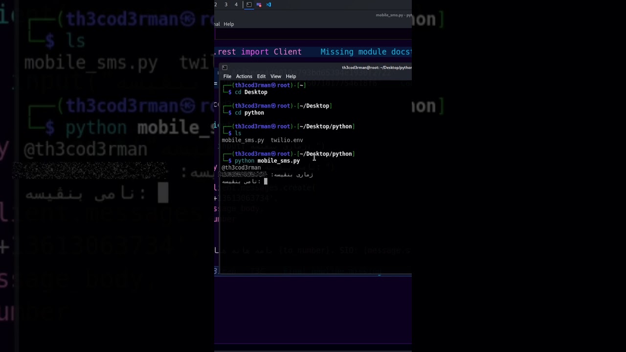 SMA Sender - python bot script #coding #python #programming #script