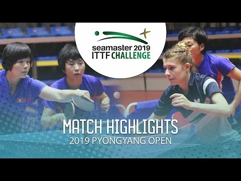 [2019 ittf 평양오픈] Cha Hyo Sim/Kim Nam Hae vs Ilka Doval/Ri Hyon Sim 2019.7.28