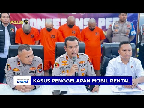 POLRES TARAKAN UNGKAP SINDIKAT PENGGELAPAN MOBIL RENTAL KURANG DARI 24 JAM
