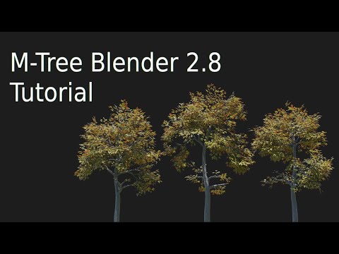 Blender 2.8 Create realistic trees easy Video