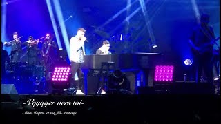 Marc Dupré  et son fils Anthony au Centre Vidéotron, le 2 juin 2018-Voyager vers toi-