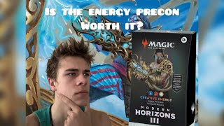 Reviewing the modern horizons 3 creative energy precon #mtg #buildandbattlemtg #edh #review