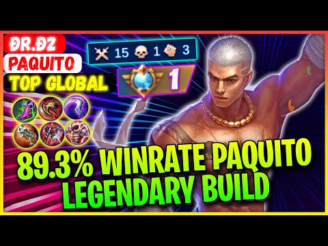 89.3% WinRate Paquito Legendary Build [ Top Global Paquito ] Ðr.ð2 - Mobile Legends