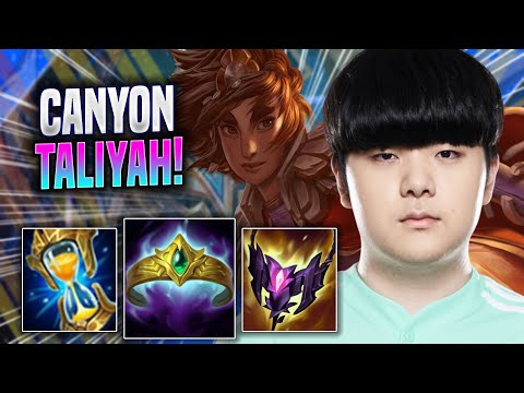 CANYON IS A GOD WITH TALIYAH! - DK Canyon Plays Taliyah JUNGLE vs Wukong! | Season 2022