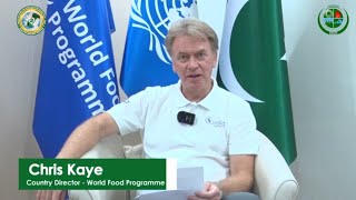 Mr. Chris Kaye (Country Director) from World Food Programme
