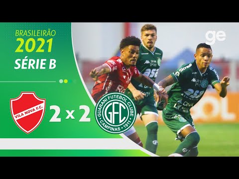 Gols e lances de Vila Nova-GO x Guarani
