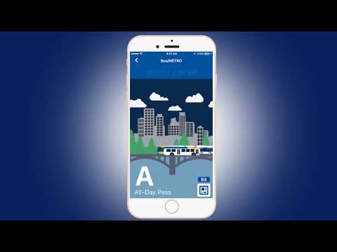 Part of a video titled How to use the Metro Transit app - YouTube