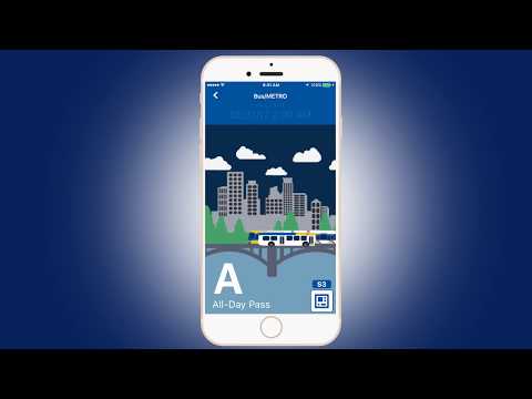 Part of a video titled How to use the Metro Transit app - YouTube