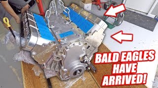 A Box of Freedom Shows Up at the Shop... Dale Truck's Engine is HERE!