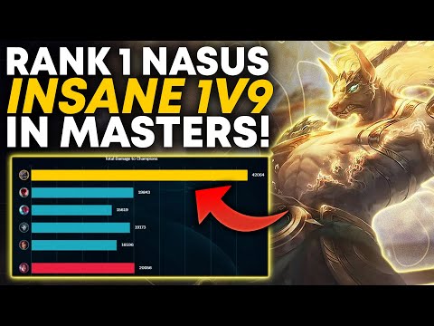 Rank 1 Nasus INSANE 1v9 vs Irelia In Masters Elo EUW | Carnarius | League of Legends