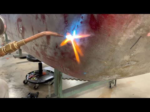 How to - Heat Shrinking technique - Car restoration metal finishing