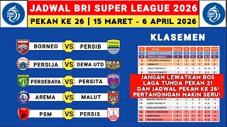 Download lagu Liga 1 2025 Schedule Week 26 - Borneo FC vs Persib - Persija vs Dewa United - Liga 1 Indonesia 202 mp3