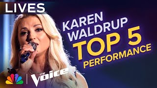 Karen Waldrup Performs &quot;I&#39;m Alright&quot; by Jo Dee Messina | The Voice Finale | NBC