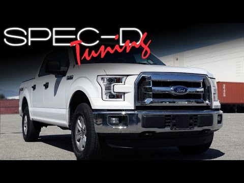 SPECDTUNING INSTALLATION VIDEO: 2015 - UP FORD F150 PROJECTOR HEADLIGHTS