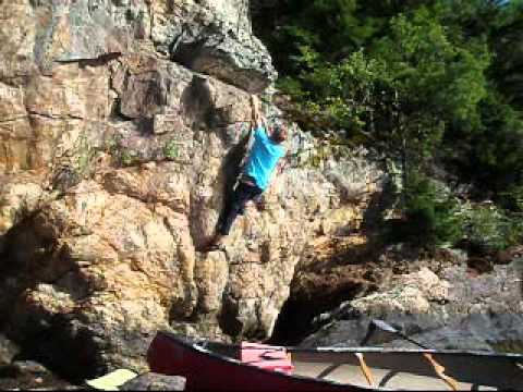 wolfes neck bouldering, climbing maine coast canoe and seaweed