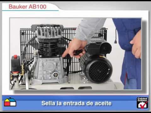 Compresor de aire porátil 2HP 100L