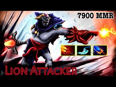 Attacker Mid Lion - Let's Come Back - 7900 MMR Ranked Match - Dota2 Gameplays Highlights