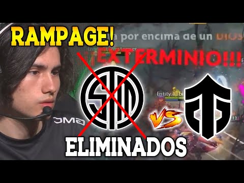 😭REACCION DE CASTERS  INTERNACIONALES Y PUBLICO AL RAMPAGE QUE ELIMINO A TIMADO TSM vs ENTITY