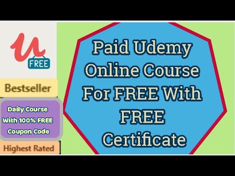 Best Paid Udemy Online Course For Free With Free Certificate 7 November 2020