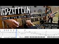 Led Zeppelin - Since I've Been Loving You guitar solo lesson (with tablatures and backing tracks)