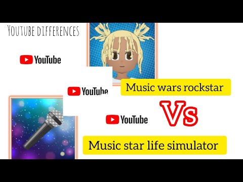 Music wars Rockstar Vs Music star life simulator: YouTube differences