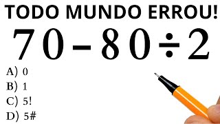 MATEMÁTICA BÁSICA - QUANTO VALE A EXPRESSÃO❓