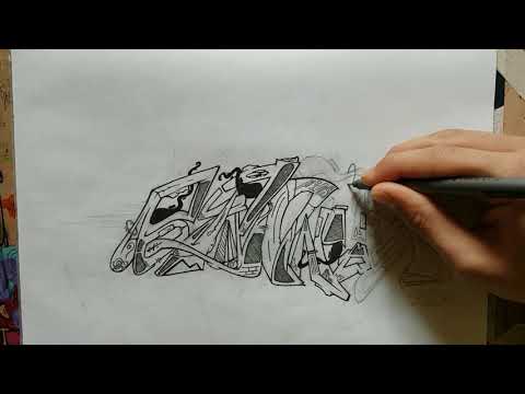 Graffiti sketch "beniz"