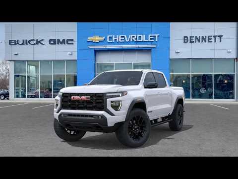 2026 GMC Canyon Crew Cab Short Box 4-Wheel Drive Elevation in White for sale at Bennett Chevrolet Cadillac Buick GMC Ltd. in Cambridge, ON