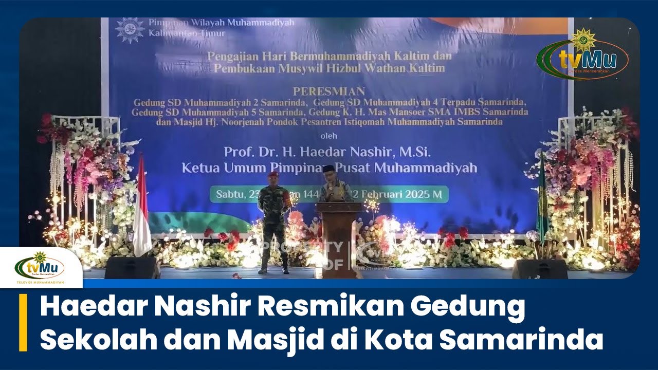 Haedar Nashir Resmikan Sekolah dan Masjid di Kota Samarinda