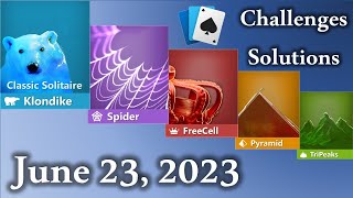 Microsoft Solitaire Collection: June 23, 2023