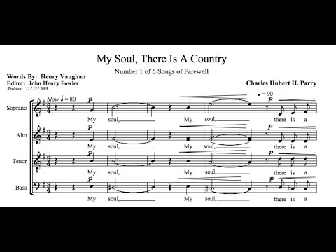 C.H.H. Parry - Songs of Farewell (w/score)