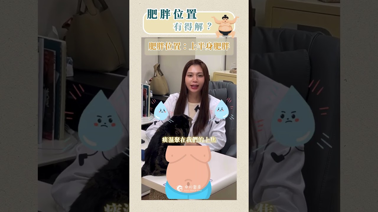 「60秒小資訊」不同部位肥胖有不同意思！ #肥胖 #中醫調理 #卓坤醫療