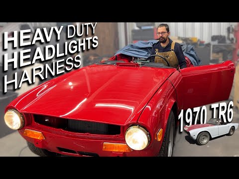 1970 TR6 - Part 28 - Wiring The Gauges & Headlights or Why TR Harnesses Suck